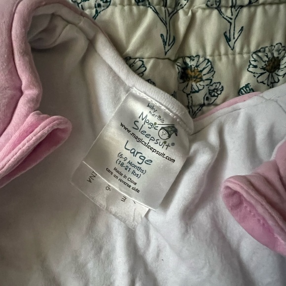Baby Merlin’s Magic Sleepsuit in Pink - Picture 3 of 4